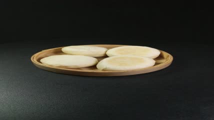 甜点美食绿豆饼4K实拍视频