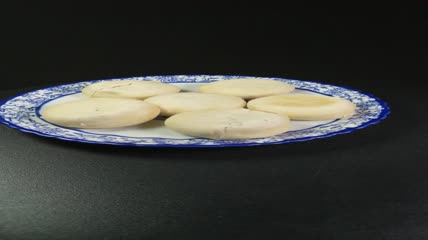 甜点美食绿豆饼4K实拍视频