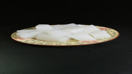 凉皮冰粉美食甜品4K实拍视频