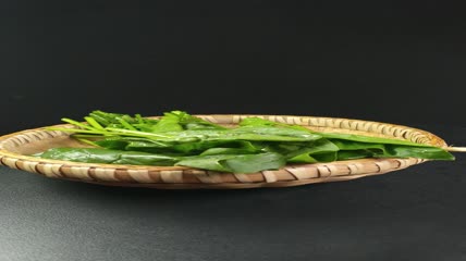 有机生态蔬菜菠菜4K实拍视频