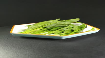 有机生态蔬菜菠菜4K实拍视频