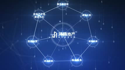 组织框架宣传AE模板