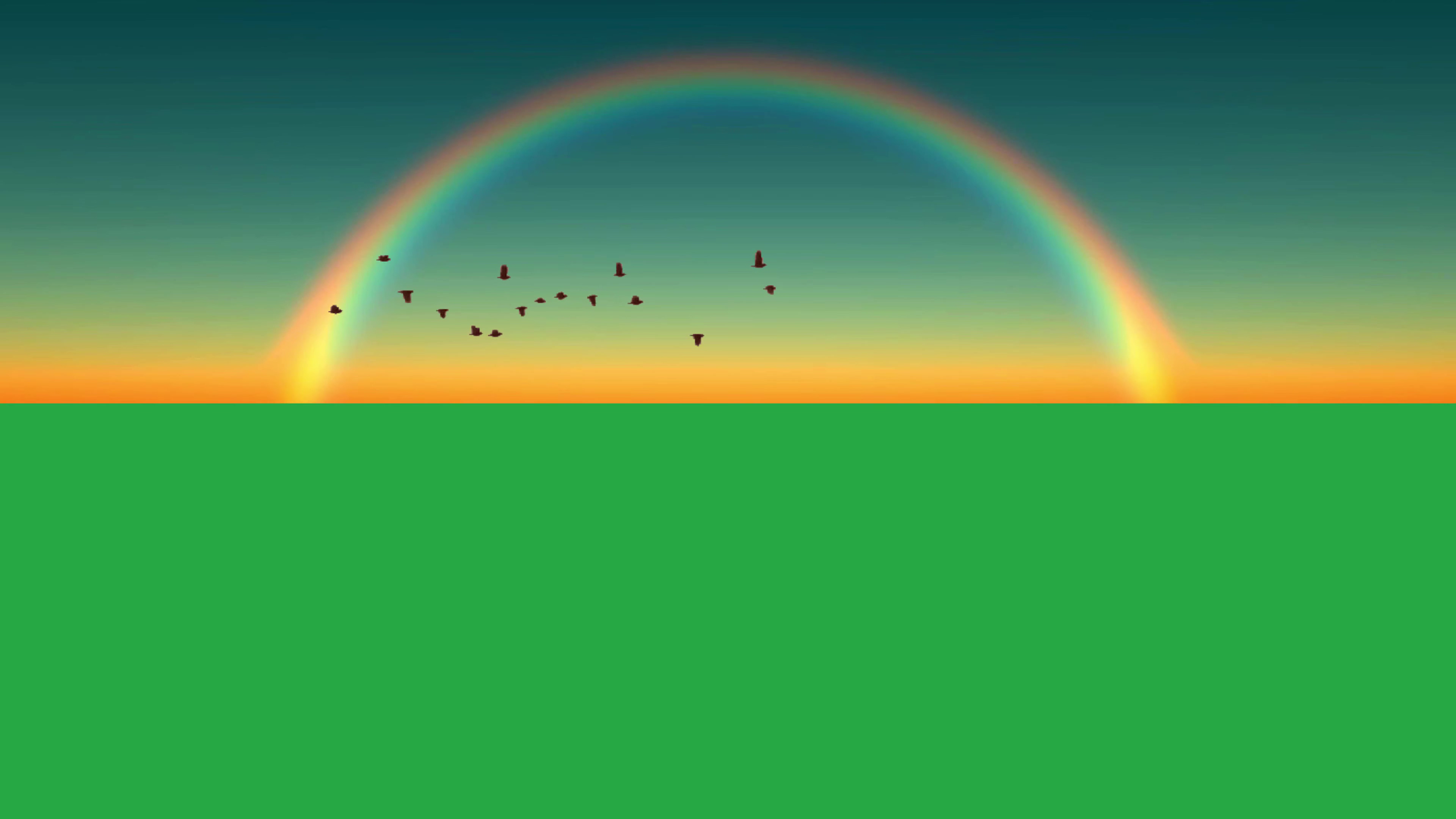 绿幕视频素材彩虹