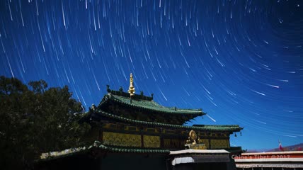 西藏星空延时高清实拍视频素材