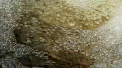 表面上的气泡特写视频