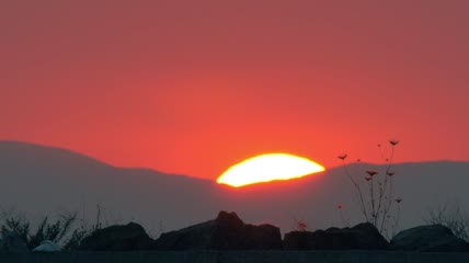 太阳落山后