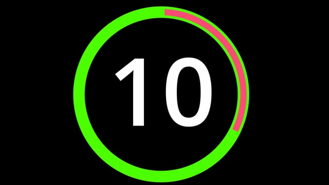 1080p圆环数字时150秒倒计时素材