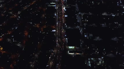 夜晚的城市灯光