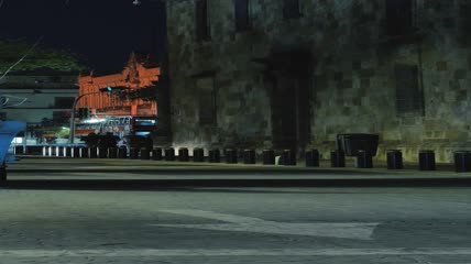 夜晚的老街