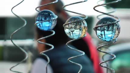 灵性玻璃球特写实拍