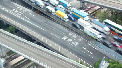 香港天桥交通繁忙
