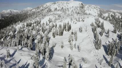 雪山全景航拍
