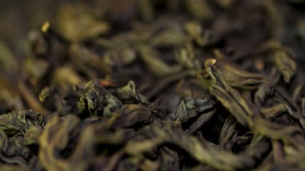 茶叶烘干特写实拍