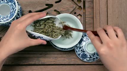 烹茶特写实拍