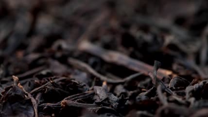 让茶叶晾干特写实拍
