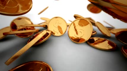 3D移动金币视频
