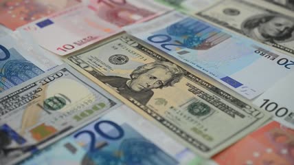 来自不同国家的货币视频