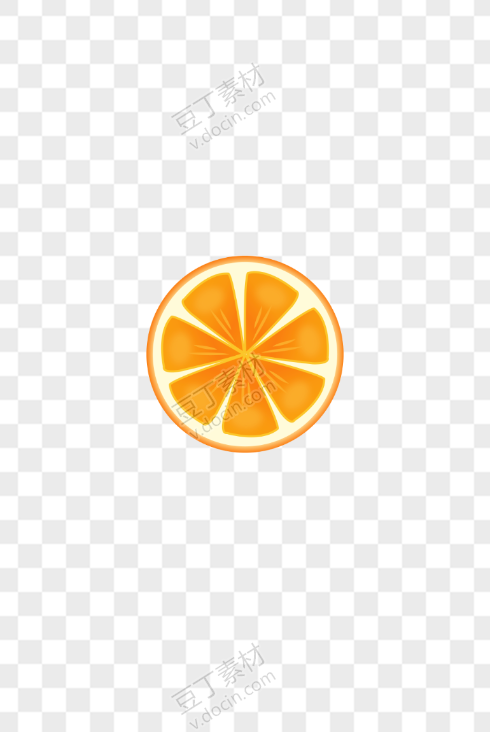橙子切开 水果切面