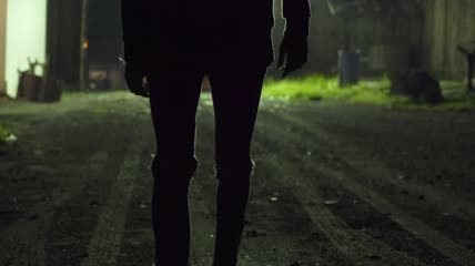 恐怖男子戴的LED面具实拍