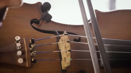 拉小提琴特写实拍