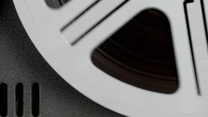 正在播放模拟音频磁带特写