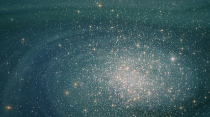 充沛的星星照亮了太空视频