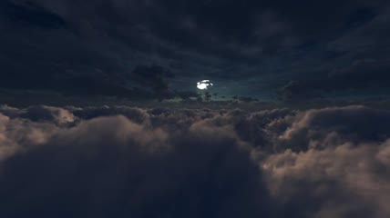 穿越云层前往梦幻世界视频