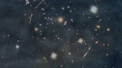 黑暗天空中闪闪发光的星星视频