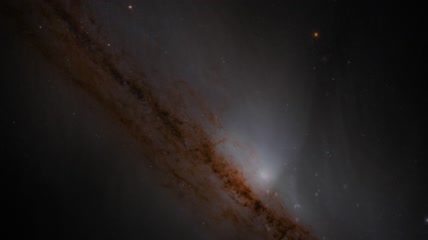 黑暗空间中的星云视频