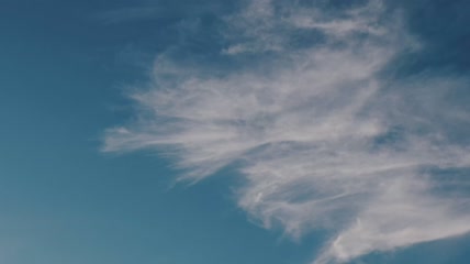 蓝天飘着云彩实拍