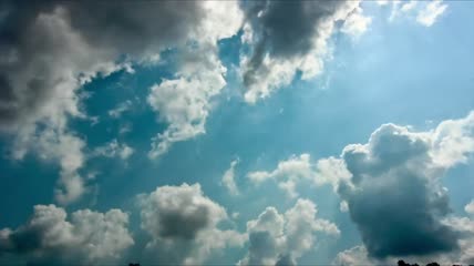 美丽的云彩正在形成延时视频