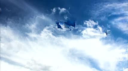 农田上空的春云延时视频
