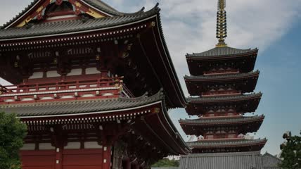 日本东京的神社特写实拍