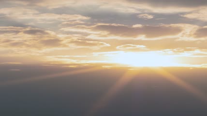 太阳隐没在地平线上延时视频