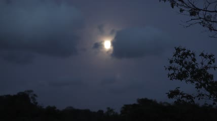 太阳在云层掠过时延时实拍