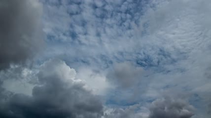 天空中形成的暴风云视频