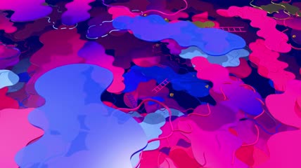 抽象彩云3D动态视频