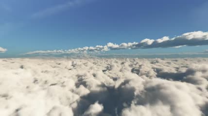 高空云层视频