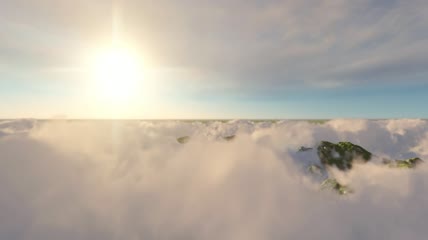 山脉云海景观3D视频
