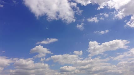 云在天空中移动延时视频