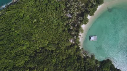 俯瞰美丽的海滨