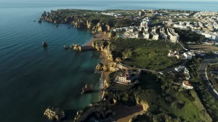 海岸和城市航拍