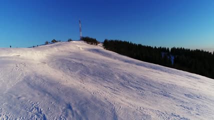 白色雪地纹理航拍