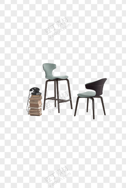 免抠软装素材 单人坐椅 单人椅 (66)