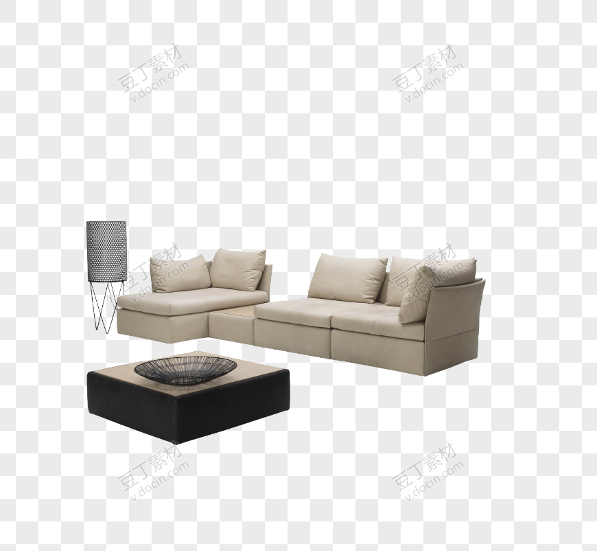 免抠软装素材 组合沙发 沙发组 (1)