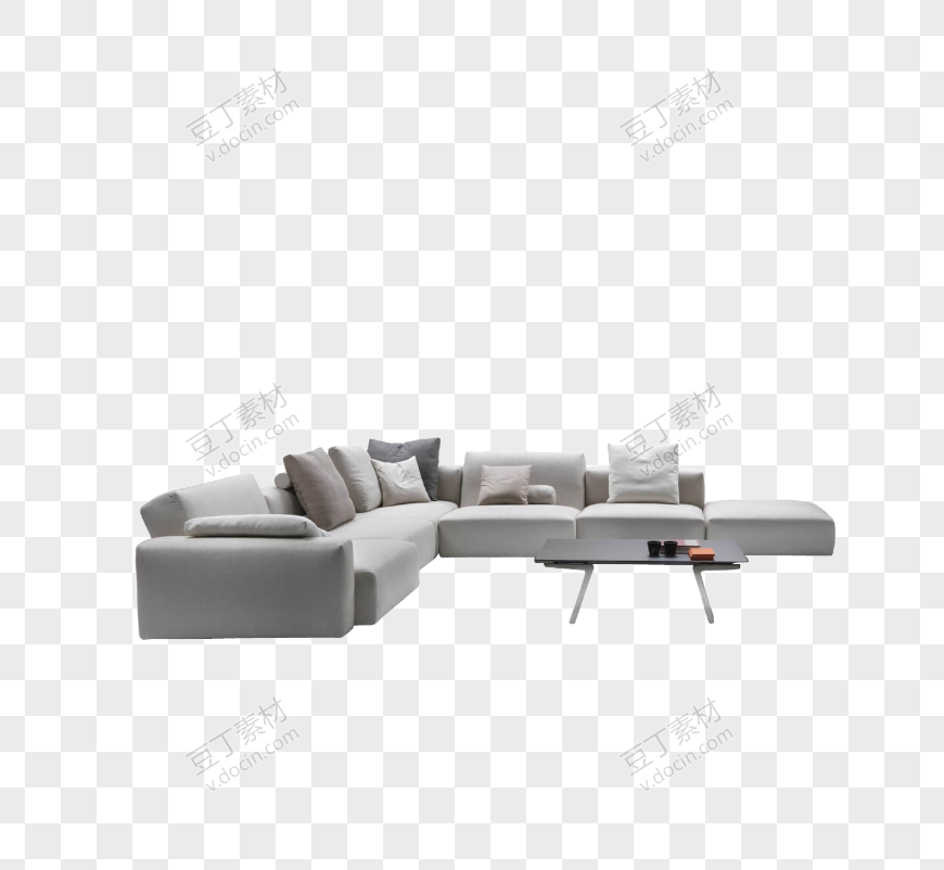 免抠软装素材 组合沙发 沙发组 (4)