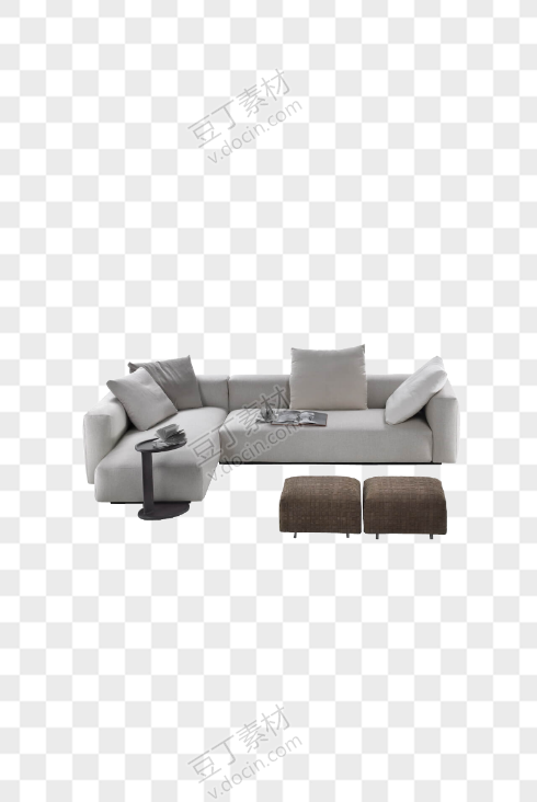 免抠软装素材 组合沙发 沙发组 (7)
