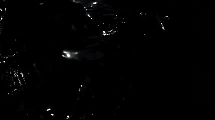 落入深色水中的柠檬片