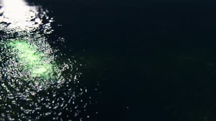 水流缓慢反射光线