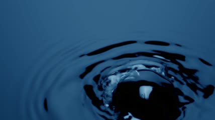 水中的气泡和涟漪